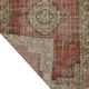 One-of-a-kind turkish handwoven vintage rug - rustic vintage charm 260x 158