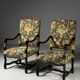 Ensemble de 2 fauteuils Os de Mouton