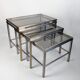 Guy Lefèvre for Maison Jansen, suite of 3 nesting tables, 1970s