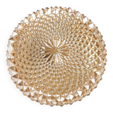 Golden spiral ceiling light fixture