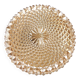 Golden spiral ceiling light fixture