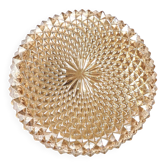 Golden spiral ceiling light fixture