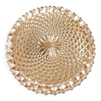 Golden spiral ceiling light fixture