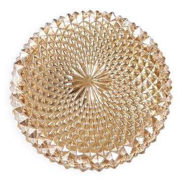 Golden spiral ceiling light fixture