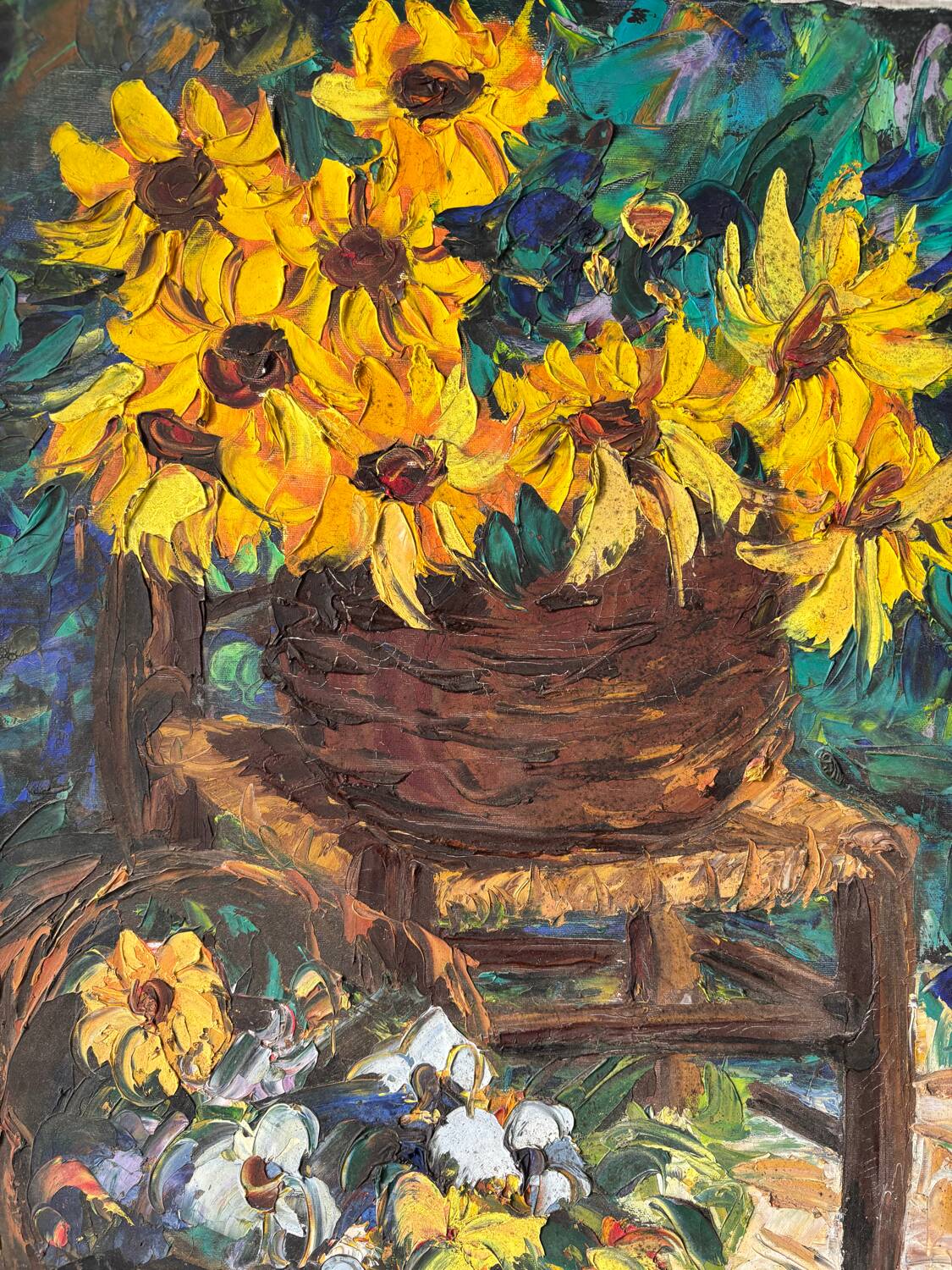 Nature morte aux tournesols