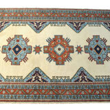 Authentic Persian carpet white background 205x140cm