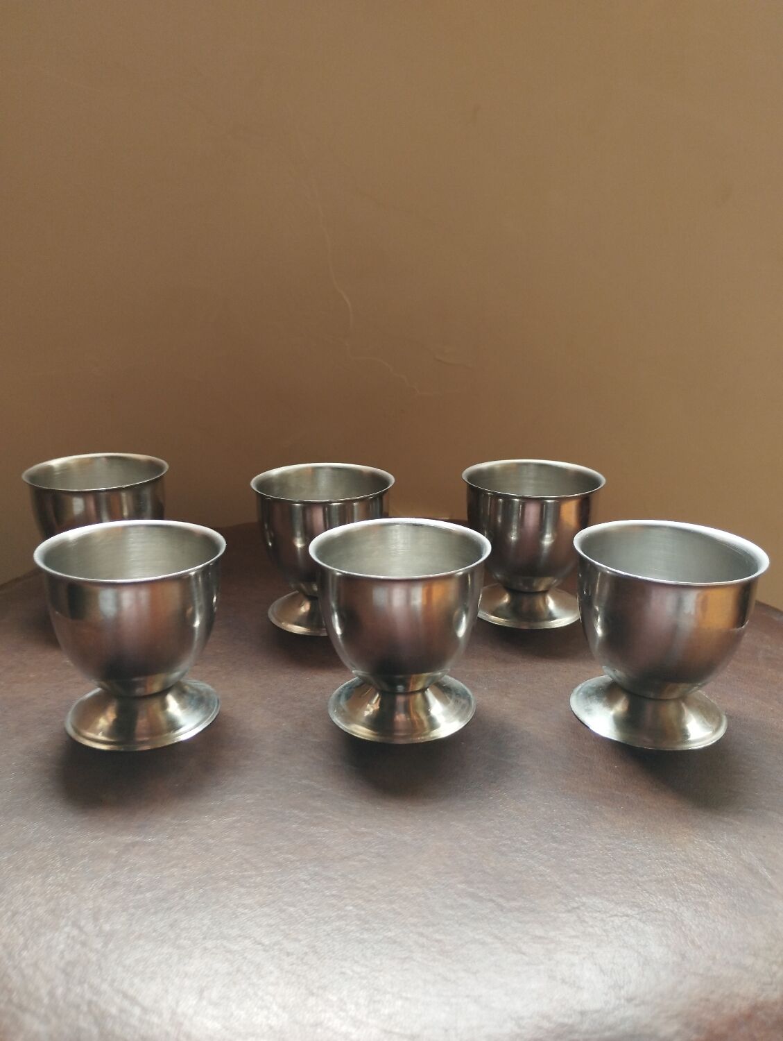 Stainless steel eggcups