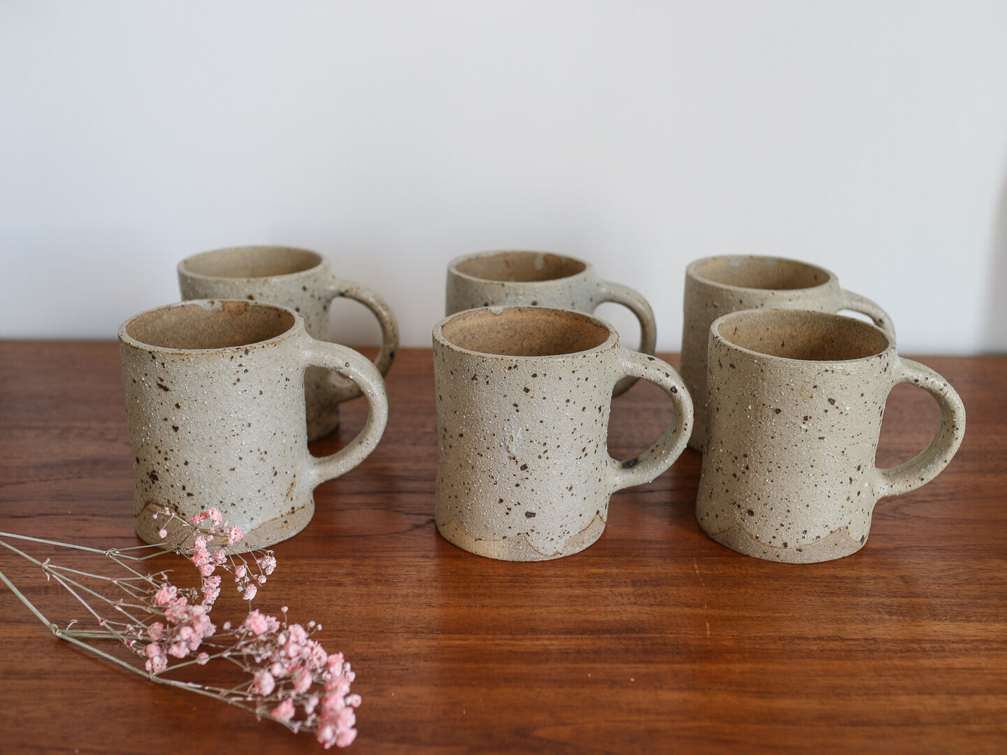 Grey sandstone mugs