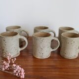 Grey sandstone mugs