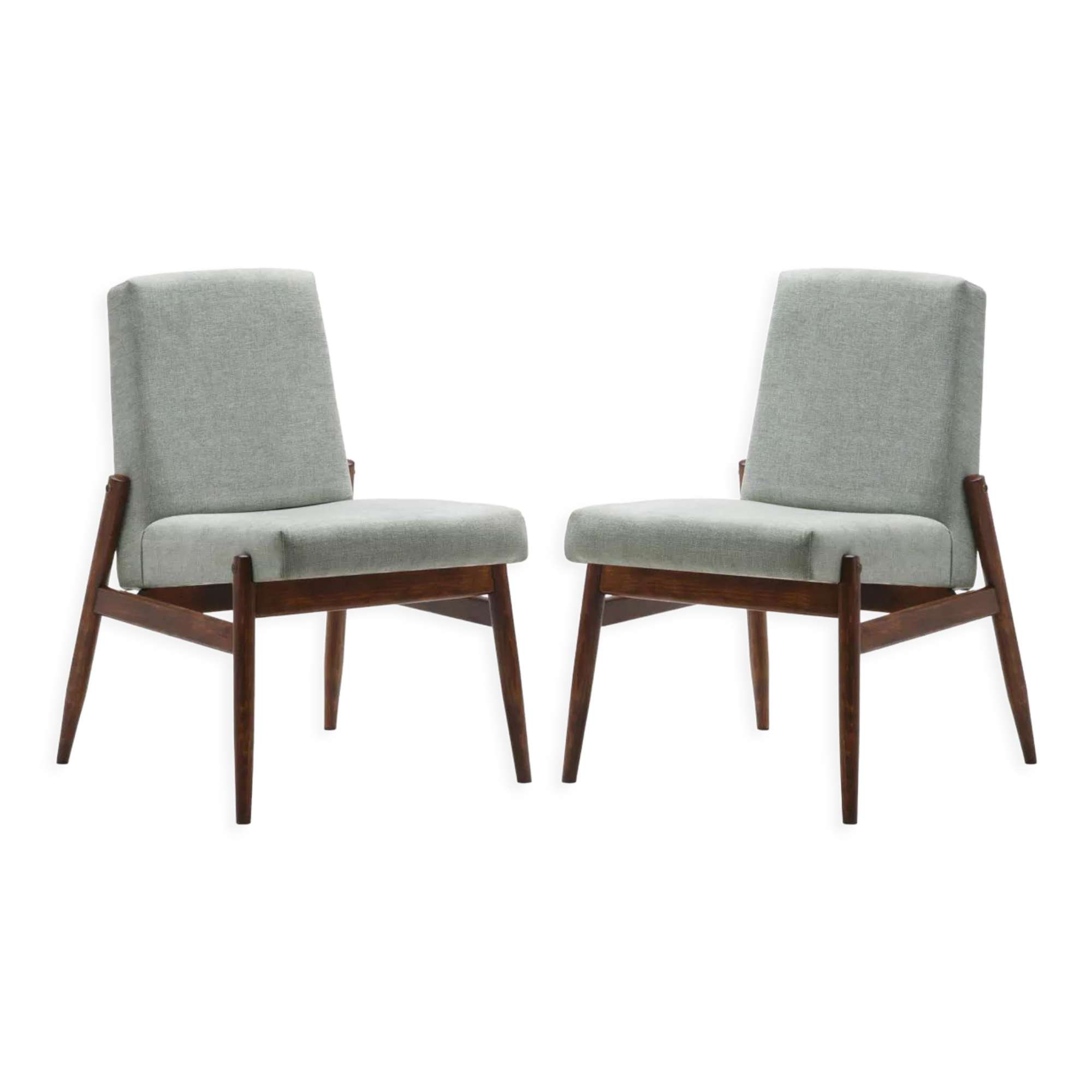 Paire de fauteuils type 300-227 celia