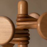 Porte-manteau vintage en bois Hank Loewenstein – porte-manteau sculptural des années 1970