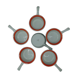 Set de 6 caquelons en porcelaine Pillivuyt