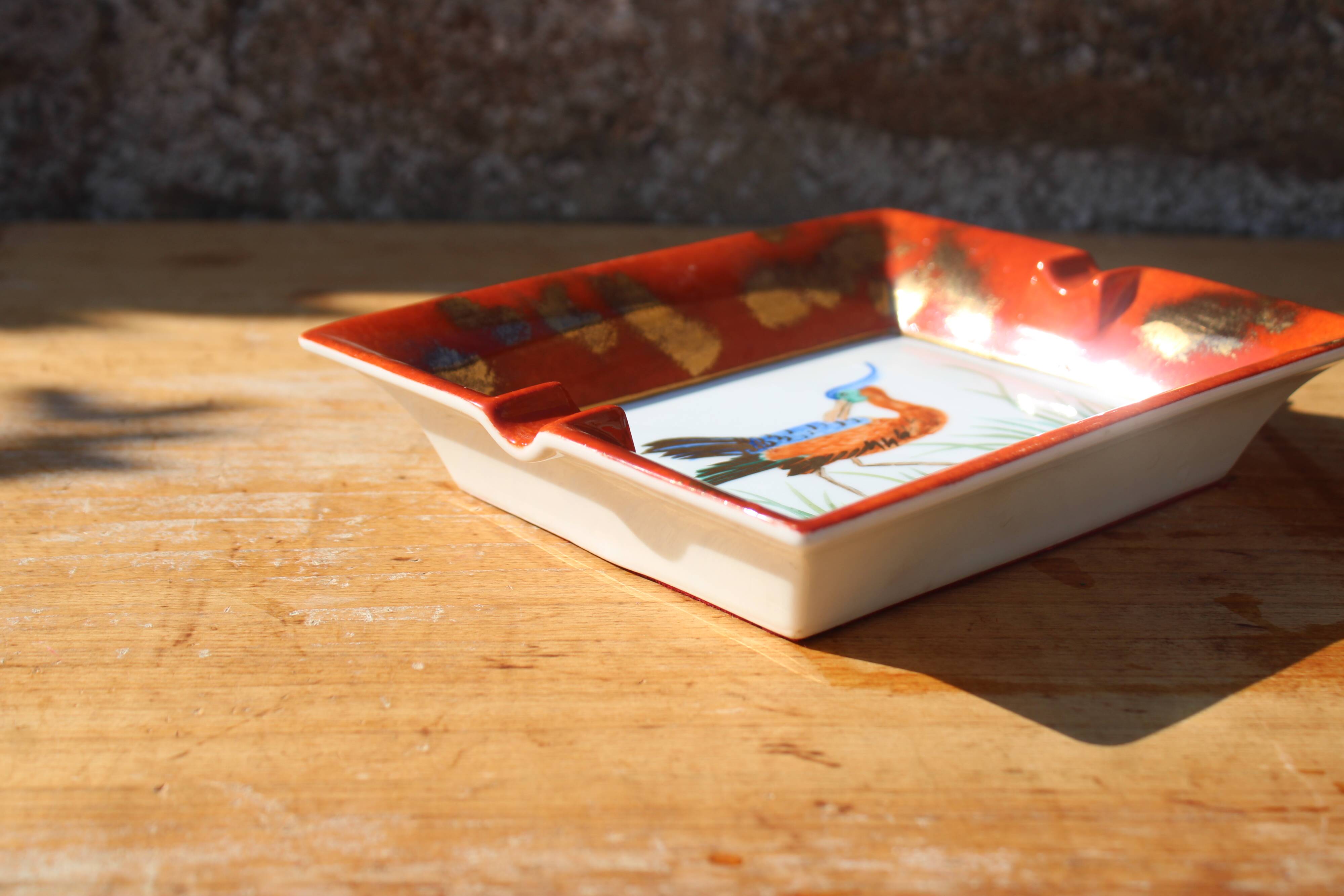 Cendrier / vide-poche Limoges peint à la main – Harambure Réillé