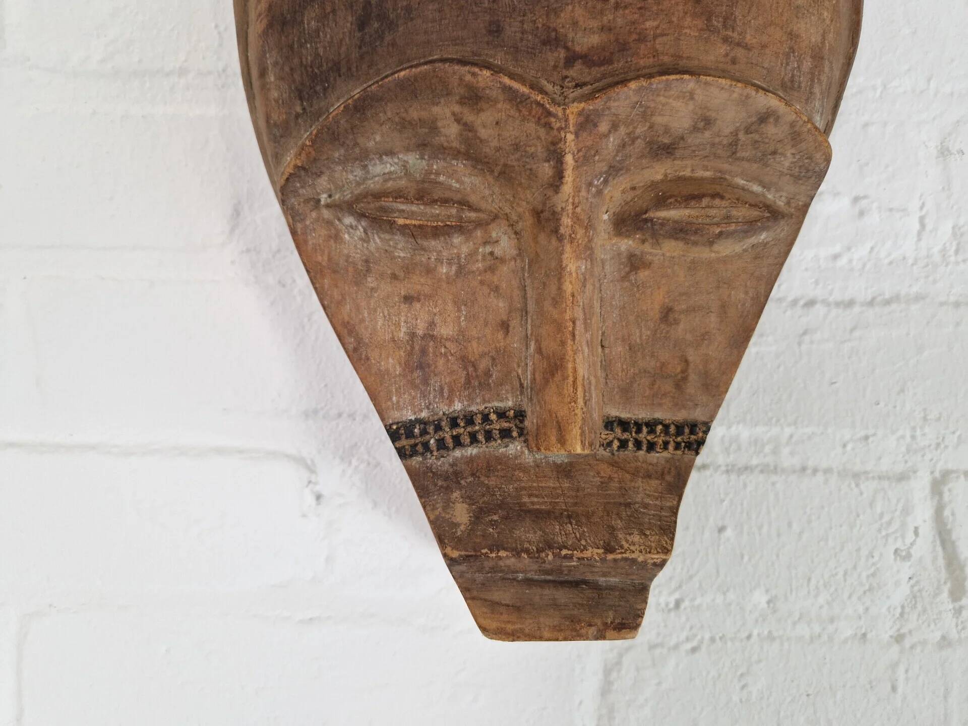 20th century carved African tribal mask