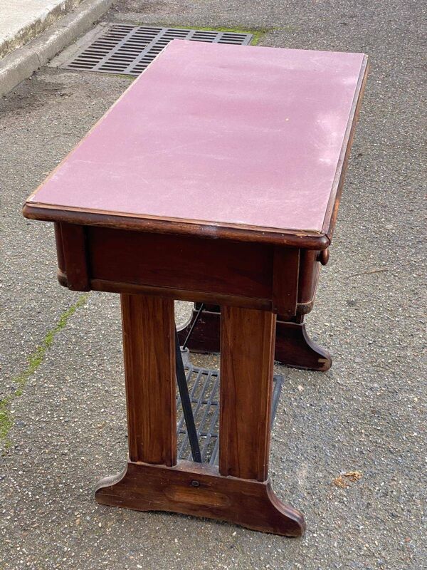 Bureau ancien meuble à coudre Singer
