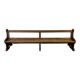 Monumental church bench with solid wood back, 19th century around 1800