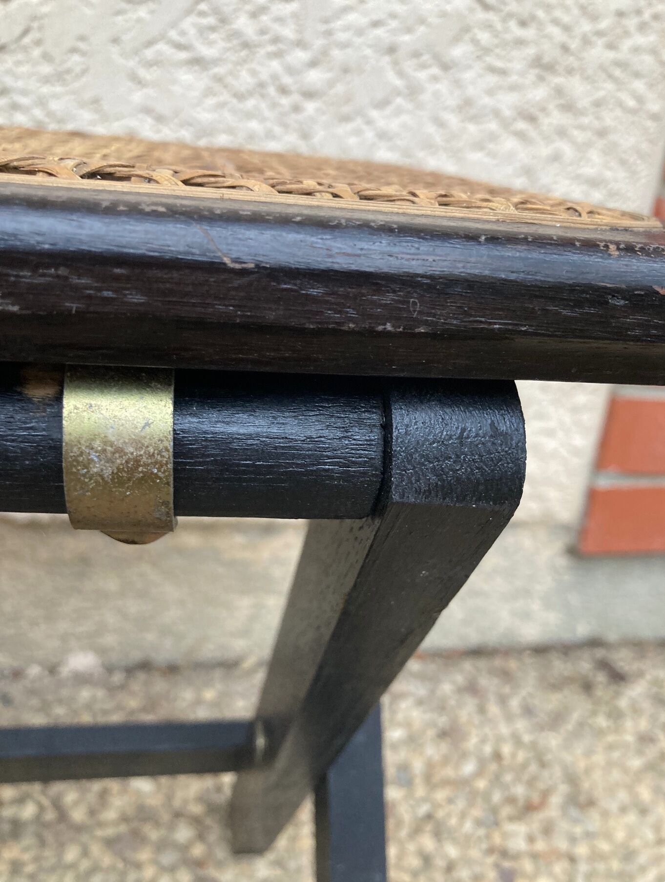 Folding stool in vintage canning