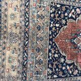 Tapis ancien persan Tabriz en soie très fin 135x160 cm