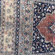 Very beautiful antique Persian carpet Tabriz very fine silk 135x160 cm