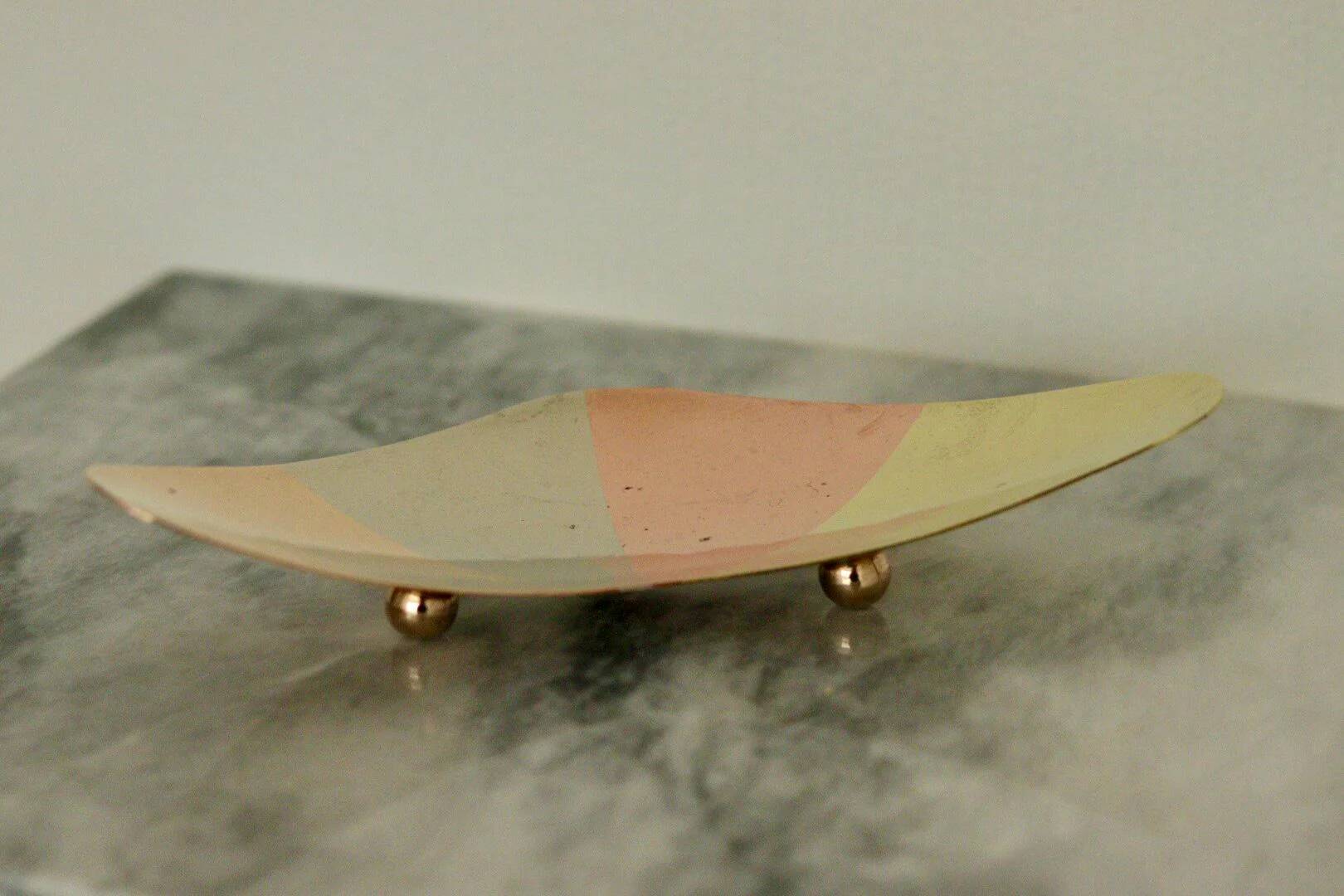 Vintage plate in mixed precious metals