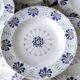 Lot de 6 assiettes  4 creuses et 2 plates de la Faïencerie d'Onnaing