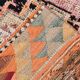 3x12 Soft Pink Vintage Runner Rug, Handwoven Antique 60s, 91x359Cm