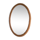 Vintage rattan braided mirror 65x44cm