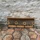 Vintage rattan wall coat rack