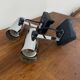 Pair of chrome wall lights/spotlights 80/90