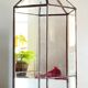 Vide poche mural miroir et laiton vintage