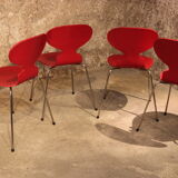 4 chaises Fourmi Arne Jacobsen par Fritz Hansen