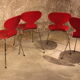 4 chaises Fourmi Arne Jacobsen par Fritz Hansen