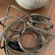 Vintage pyrite stone lamp