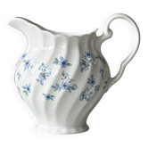 Crémier en porcelaine blanche à petites fleurs bleues – Pot à lait