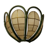 Applique en osier et nacre