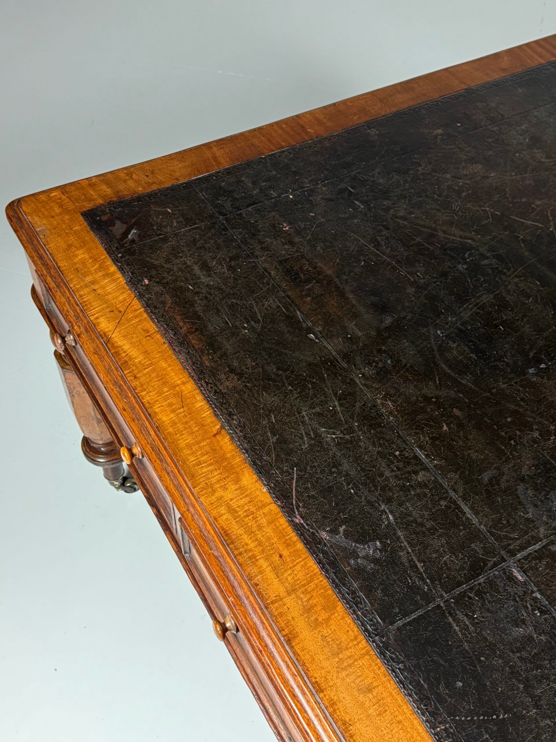 English writing desk partner desk 19th century