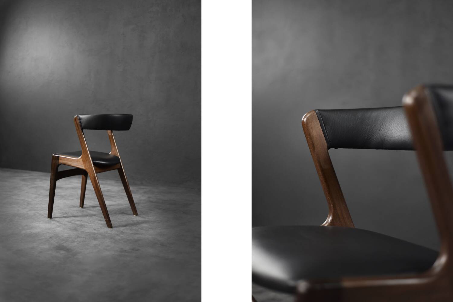 Mid-Century Danish Modern Teak Office Chair Model Fire by Kai Kristiansen