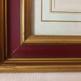 Vintage framed botanical poster