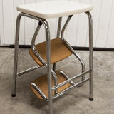 Stepladder stool 3 steps formica 1970