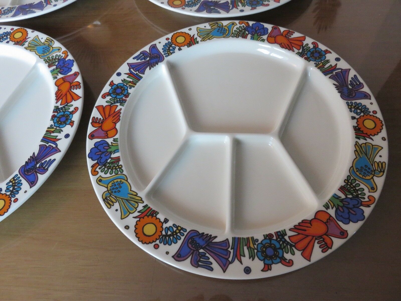 6 plates Acapulco Villeroy & Boch years 70