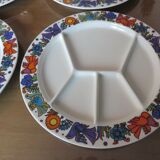 6 plates Acapulco Villeroy & Boch years 70