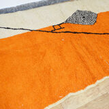 Orange berber carpet 248 x 152 cm