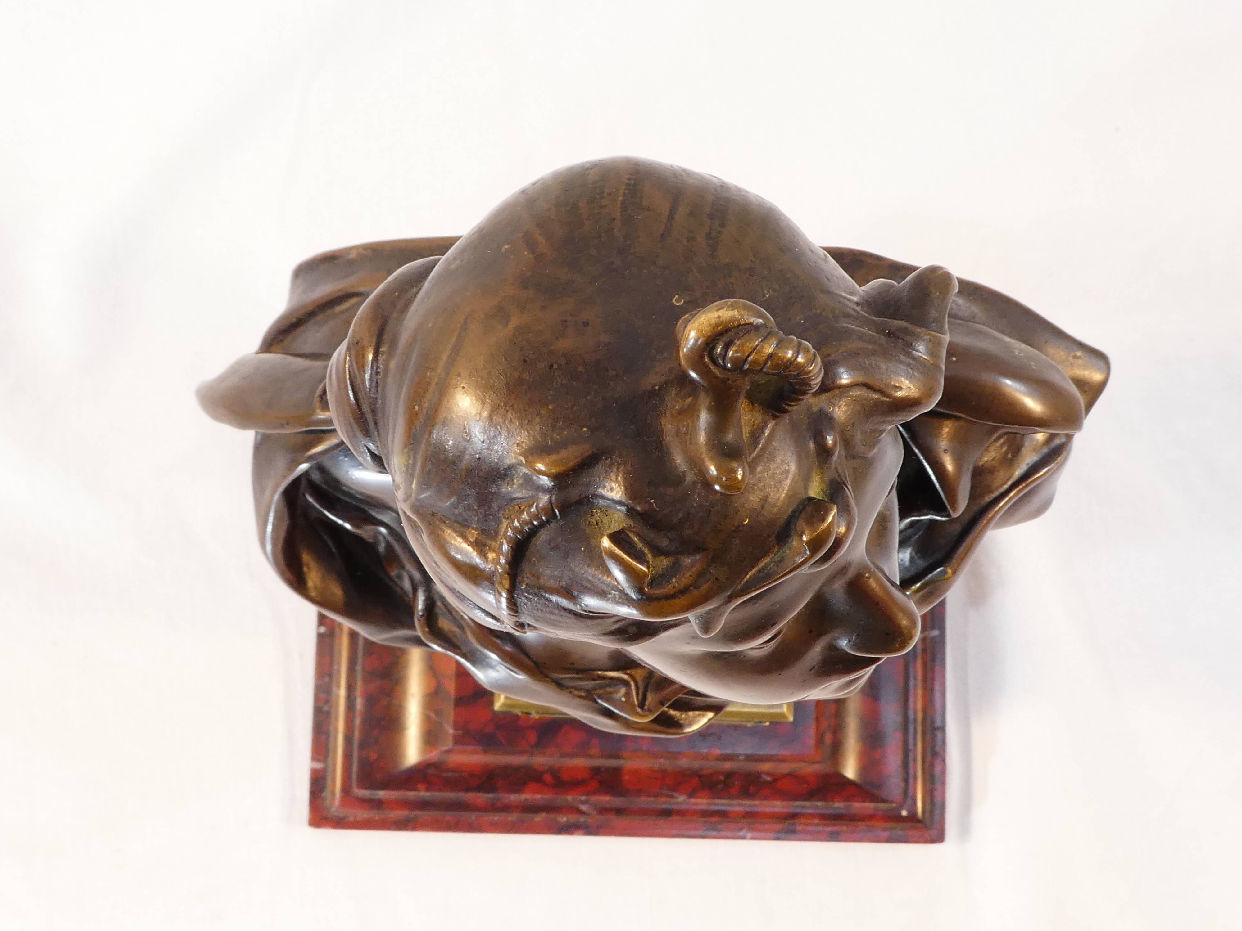 Bronze bust by Felix Pierre Richard 19th century