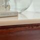 Louis-Philippe XIX walnut commode, twisted columns and marble.