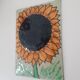 Sunflower enamel plaque