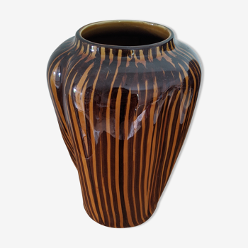 Vase Sarreguemines domino