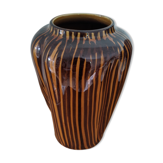 Vase Sarreguemines domino