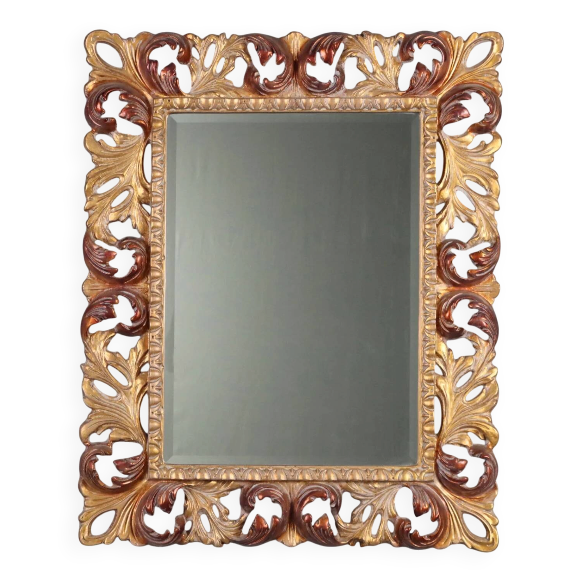 Miroir baroque en bois doré