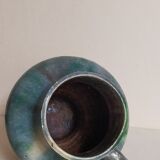 Ancient pottery with blue enamel 19th century