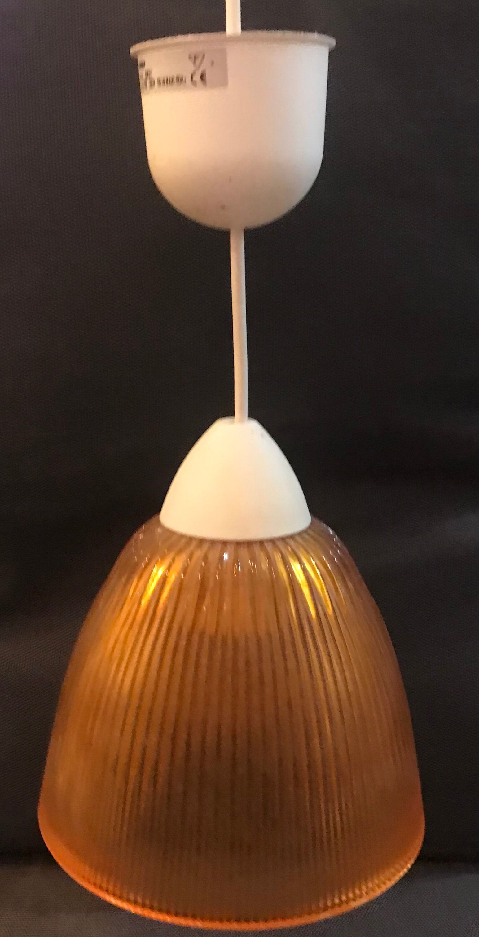 Set of 2 Corep suspensions with glass shade